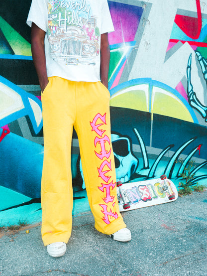 Yellow Tribal Sweatpants
