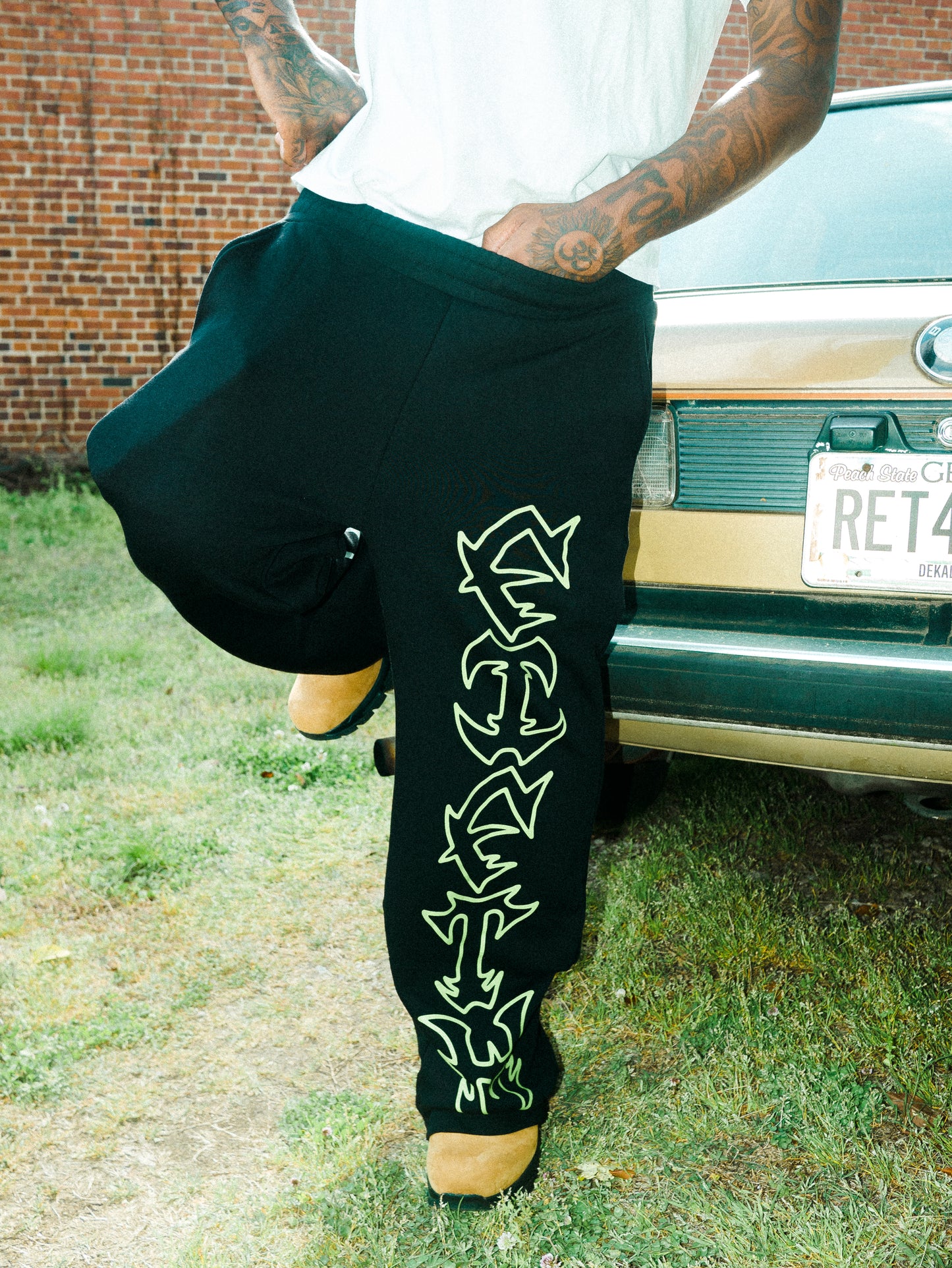 Black Tribal Sweatpants