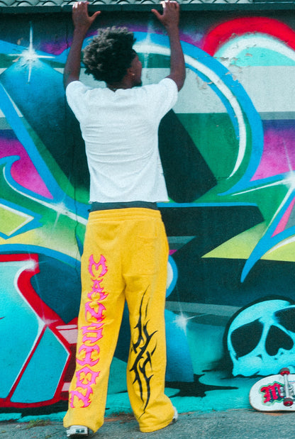 Yellow Tribal Sweatpants